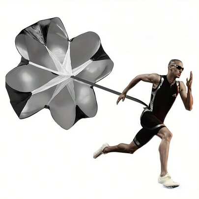 1pc Resistance Parachute, Multifunctional Speed Training Equipment For Fitness, Suitable For All Ages, Durable Polyester Material, Enhances Core Strength And Agility