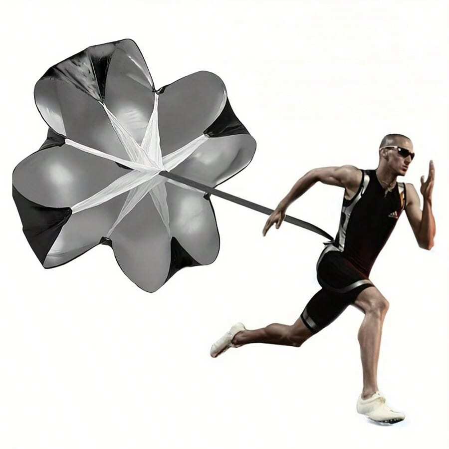 1 Stück Widerstandsfallschirm, multifunktionales Geschwindigkeitstrainingsgerät für Fitness, geeignet für alle Altersgruppen, strapazierfähiges Polyestermaterial, verbessert Rumpfkraft und Beweglichkeit