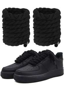 1 对粗绳鞋带，适用于粗鞋带，男女鞋带、运动鞋替换鞋带。鞋带（120 厘米/47.24 英寸）