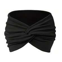 Bohemian Sports Headband, Ladies Wide Yoga Elastic Headband, Running Band, Sports Hair Accessories Headgear - 粉色 - 查看 7