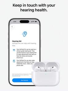 APPLE AirPods Pro 3 Wireless Earbud P57 Dust, Sweat And Water Resistance. - White - View 7