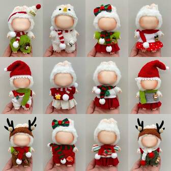 New 17cm Plush Doll 1st/2nd/3rd Generation Labobo Doll, Abubu Cute Christmas Doll Set