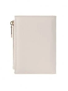 BATSIOE 女士钱包清新双折时尚卡包轻便蜥蜴纹学生钱包带拉链零钱包女士零钱包迷你钱包钱包小钱包可爱钱包 - 米色 - 查看 4