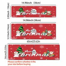 1 pièce, Joyeux Noël, Tampon absorbant en boue de diatomées pour robinet, Tampon anti-éclaboussures pour robinet de salle de bain, Tampon de robinet imperméable et antidérapant, Accessoires pour plan de travail de cuisine, Les meilleurs articles décoratifs pour Noël à la maison !