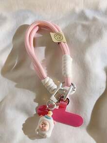 Colgante de teléfono con diseños de tortuga, nube y estrella - Correa de muñeca universal hecha a mano para teléfono, cámara, llaves - Accesorios de llavero con encantos de dibujos animados lindos - Empaque de multicolor