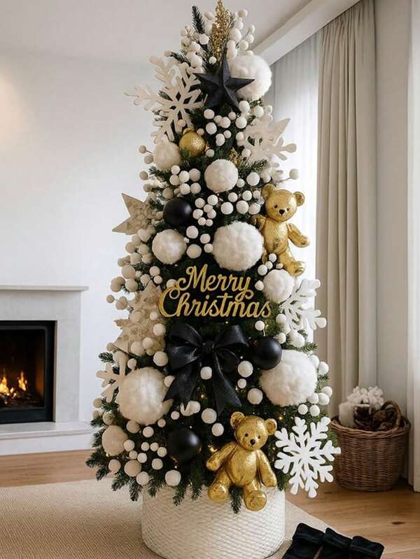 12pcs,4/6/8cm Christmas Tree White Foam Ball Pendants, DIY Holiday Snowballs, Wedding Ceiling Decorations, Store Holiday Decorations, Christmas Tree,Holiday Gifts,Christmas Gifts,Snowman,Party Supplies Home Decor Christmas Decorations Room Decor Winter