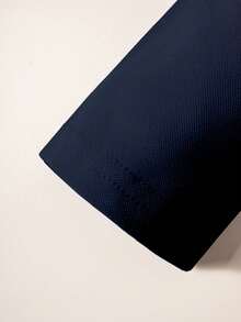 قميص بولو كلاسيكي كاجوال للأولاد مطرز بتصميم فارس، بأكمام طويلة، باللون الأزرق الداكن، مناسب للخروجات اليومية والسفر والتجمعات والأنشطة الخارجية - أزرق غامق - مشاهدة 6