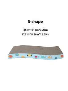 超大号瓦楞纸板猫抓柱 - 耐用室内猫抓柱，双面波浪形设计，防滑底座，保护家具并呵护猫爪 - 彩色 - 查看 11