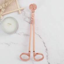 18cm Candle Wick Trimmer Stainless Steel Candle Scissors Trim Wick Cutter Round Head Candle Core Shears Handmade Tools - Multicolor - View 12