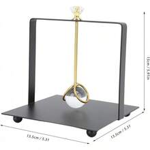 Servilletero con asa elevadora, moderno y elegante, dispensador de servilletas de papel cuadrado, almacenamiento de servilletas de papel de hierro grueso para cocina, comedor decoración - Negro - - Ver 6