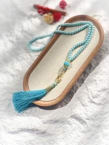 1pc/6pcs Islamic Prayer Beads, 99 Glass Faux Pearl Thread Beads For Muslim Worship And Arabic Praise Bracelet - Multicolor - View 13