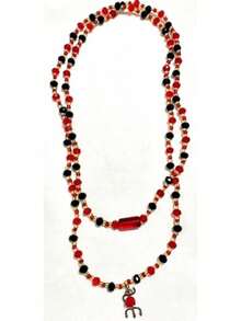 Pombagira Maria Padilha Guide With 8mm 100% Glass Crystals And Pendant (Umbanda And Candomblé) - Multicolor - View 2