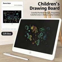 11/13/16 英寸大号写字板,带可擦写绘图板 - 便携式素描本,适合青少年和成人,可用于家庭、办公室、学校 - 是节日礼物和学习用品的理想之选,白色 PVC 材质,返校必备 - 彩色 - 查看 4