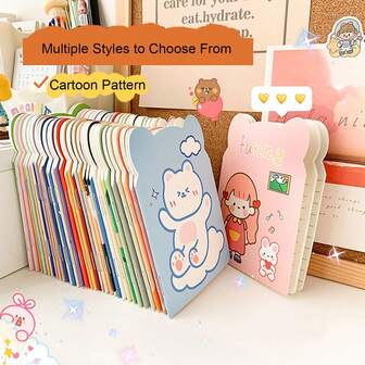 20 件/包便携式笔记本可爱笔记本日记横线纸迷你卡通学生笔记本横线学校计划本日记本礼物文具学校用品记事本卡通小笔记本儿童笔记本横线纸熊耳朵迷你记事本日记本小卡通笔记本办公学校用品礼物