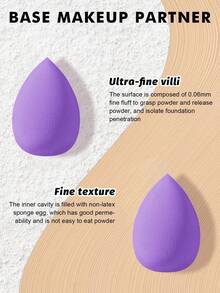 Set de 12 esponjas cosméticas multifuncionales, adecuadas para la mezcla perfecta de líquidos, cremas faciales y polvos, sin látex, para maquillaje de base seco y húmedo