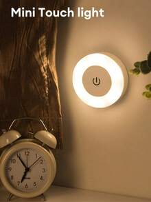 1 件 LED 触摸感应小夜灯，USB 可充电磁性壁灯，适用于房间、走廊、卧室、便携式小夜灯、户外花园灯。户外照明灯具 - 白色 - 查看 7