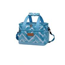 "Floral Print Insulated Lunch Bag - 600D Oxford Waterproof Thermal Cooler For Office, School And Picnics, Leakproof Portable Bag With Shoulder Strap, Multi-Color, Good Heat Preservation" - Multicolor - View 13