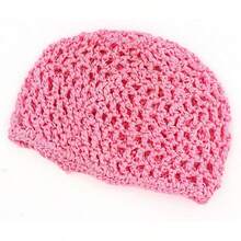 Women Soft Rayon Snood Hat Hair Net Crocheted Hair Net Mix Colorshalloween - 庫菲粉紅色-2件 - 查看 11
