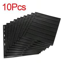10 Sheets 20 Pages Postage Stamp Album Pages, 7 Pockets Stamp Collection Inserts, 9 Hole Standard Stamp Collecting Album Sleeves For Stamp Collection Binder - Default - View 9