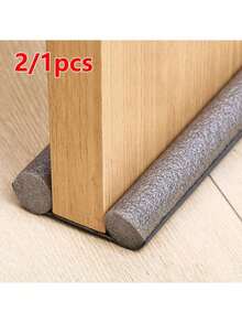 1/2pcs Under Door Draft Stopper 36.6in Adjustable & Cutable Upgraded Stripping Windproof Bottom Door Gap Filler & Seal Under Door Sweep Weather Stripping For Block Noise, Sound, Hot Air, Light, Wind