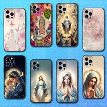 Christentum,Christentum -Hülle, VirginDeGuadalupeArtCaseFür17,16,15,14,13,12,11Plus,ProMax,XS,X,XR,SE,Mini,8,7,WeicheSilikonSchwarzeHülle - Z8 - Übersicht 1