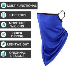 Scott Edward - Polainas de cuello con diseño de camuflaje sólido de 4 piezas para ciclismo y deportes al aire libre - Color sólido - Ver 4