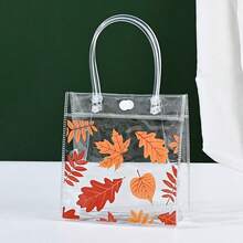 1/3/6/12Pcs Transparent PVC Gift Bags With Pink Bow & Daisy Flower Pattern - Mother's Day, Wedding, Birthday Party, Valentine's Day Elegant Tote Bag Without Pink Ribbon, Durable Wedding Favor Bags, Transparent Bags - Gift Bag - View 7