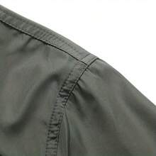 Casual Multi-Pocket Thin Jacket For Spring Fall - Lightweight Zip Up Hooded Jacket Coat - Men's Jacket For Outdoor - For Men - Suitable For Casual Wear, Hiking, Travel - Perfect Gift For Outdoor Enthusiasts Quality - 軍綠色 - 查看 5