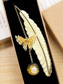 1pc Butterfly Bookmark,Bookmarks Gifts,Elegant Reading Accessories For Book Lovers,Students,Writers, Readers,Ideal Gift For Birthdays, Graduations, And General Gifting,Valentine's Day Gifts,Mother's Day,Teacher's Day,Birthday Gift For Students(Gift Box Not Included)