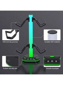 Multi-Device Gaming Stand | Compatible With PS/4, PS/5, Switch Controllers & Headsets | Dual USB & Type-C Charging Ports | 7 Vibrant Light Modes | ABS Material | Ideal For Home Entertainment Setup, Gaming Accessories