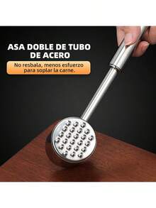 Martillo para carne suelta de acero inoxidable 304 Martillo para carne vacunoHerramieta para ablandar carne - Plateado - Ver 4
