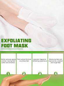 Foot Peeling Mask (6 Pack) Exfoliant For Peeling Off Calluses, Natural Exfoliator For Dry Dead Skin, Callus, Repair Rough Heels Soft Smooth Touch