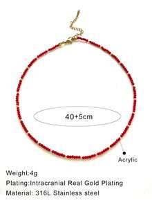 1 件不锈钢波西米亚风格鱼形装饰项链，法式时尚精致不锈钢高端小众复古小鱼吊坠，适合女士