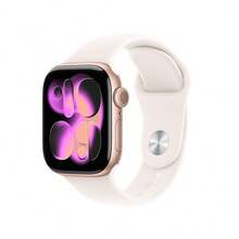 Apple Watch Series 11 GPS 智能手表推出睡眠评分 | 长达 24 小时的电池续航时间 | 醒来即可查看睡眠评分 | 关注睡眠呼吸暂停 | 使用 ECG 应用程序追踪您的心跳 | 使用心率应用程序随时掌握脉搏 | 周期追踪让您无需上厕所 | 获取追溯排卵期估算 | 测量您的血氧。这是一项令人惊叹的创新 - 玫瑰金 - 查看 9