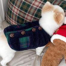 ZJchao Ropa de Invierno para Perros, Suéter para Perros Pequeños, Ropa para Mascotas, Caniche Pomeranian Bichon Frise, Jersey para Mascotas, Ropa para Gatos (S) - Azul (con bufanda) - Ver 3