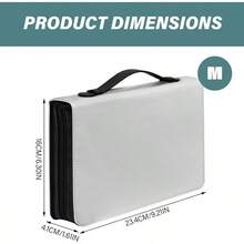 Funda de Biblia Floral, Funda de Biblia Vintage de PU con Cremallera y Asa, Funda con Estampado Floral para Mujeres y Niñas, M. - verde - Ver 3