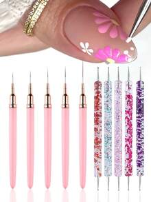 Nail Brush,Nail Art Liner Brush,Gel Polish Painting Art Design Pen Set Striping Brushes For Thin Long Lines, Tiny Details, Fine Drawing, Delicate Coloring Sizes 7/9/11/15/25mm,Nail Brush Set,Nail Art Brush,Nail Drawing Pen,Nail Art Painting Brush,Nail Brush Flower Drawing Pen,UV Gel Polish Painting Art Design Pen For Long Lines, Thin Details, Fine Drawing Sizes,Random Size/1PC| 5PCS/Set,Nail Tech Supplies,French Nail Brush,Nail Art,Nail Supplies,Nail Accessories,Nail Tools,Nail Art Tools,Nails,Nail Tools For Press On Nails,Brush,Nail Brushes,Nail Art Brushes,Nail Stuff,Gift For Women Girl,For Gel Nail Polish,Nail Polish,Nail Gel,Gel Polish