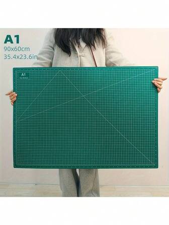 A1/A3 Self-Healing Cutting Mat, Suitable For Crafts And Painting - Durable Non-Slip PP Surface, Easy To Clean Design | Ideal For Kitchen, Sewing, Office, Home Use And Art, Grid Pattern Mat, Large Size Cutting Mat For Sewing, Sewing Cutting Board, Handmade Cutting Mat, Large Sewing Cutting Mat, Small Cutting Mat, Long-Lasting Material, Suitable For Crafters