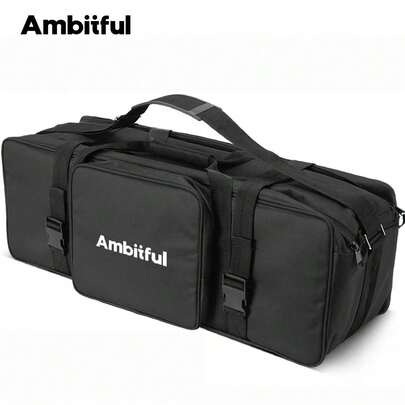  Bolsa de transporte portátil AMBITFUL PB01 para flash de estudio y soporte de trípode, bolsa para kits de flash de fotografía de estudio