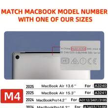 1 件磨砂保护壳，适用于 MacBook Air 13.3/Air 13.6/Air 15.3/Pro 13.3/Pro 14.2/Pro 16.2，耐用磨砂硬壳，带防滑脚，防水、防尘、防刮笔记本电脑保护壳