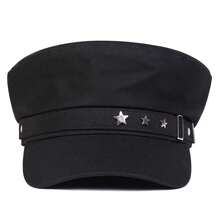 1 pieza Gorro de marinero con pentagrama para hombre, gorra boina de moda callejera, sombrero casual versátil para exteriores apto para primavera y otoño - Multicolor - Ver 3