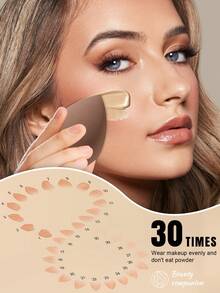 36pcs Makeup Brush Set Includes 20 Soft Long-Handle Flat-Bottom Makeup Brushes, Including Powder Brush, Blush Brush, Contour Brush, Shaping Brush, Foundation Brush, Nose Shadow Brush, Eyeshadow Brush, Eyebrow Brush, Lip Brush, Detail Brush + 1 Travel Double-Layer Makeup Bag + 6 Triangular Sponge Powder Puffs + 6 Liquid Cosmetic Beauty Eggs + 3 Facial Cleansing Sponges. Professional-Grade Makeup Brush Set For A Perfect Makeup Look. - Multicolor - View 4