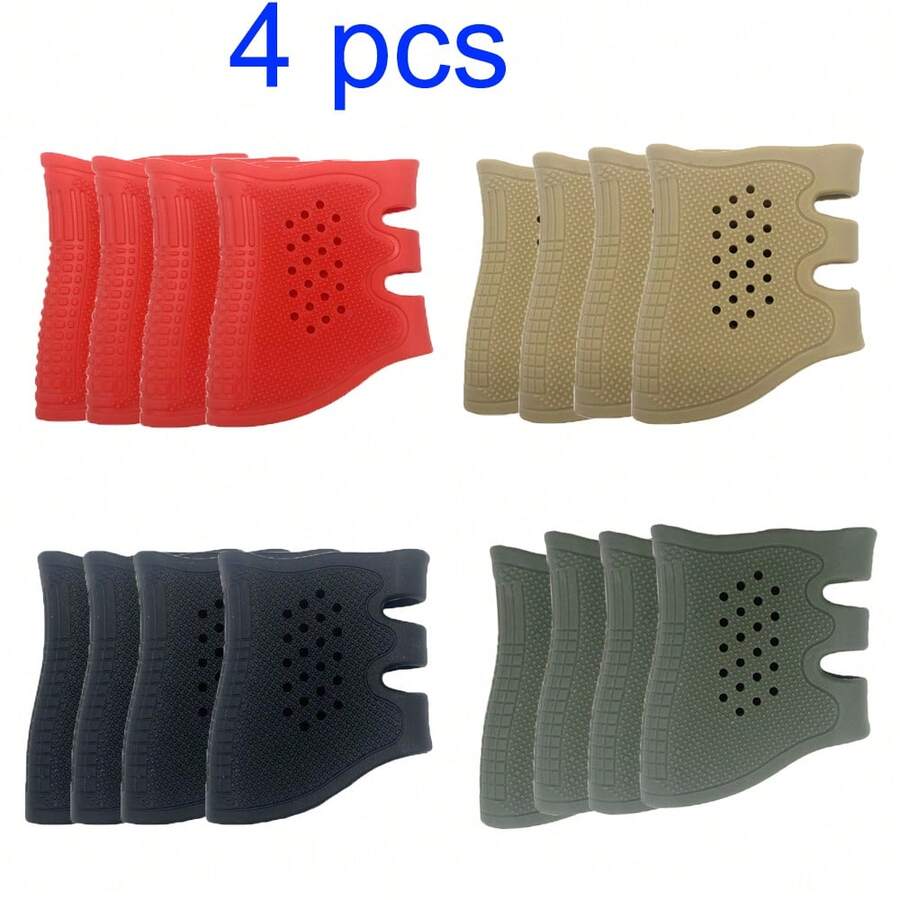 (4 Packs)Rubber Non-Slip Grip Cover For 17, 19, 20, 21, 22, 23, 25, 31, 32, 34, 35, 37, 38 - Multicolor - View 1