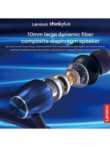 Lenovo HE05X II Generation Earhook Headphones With 360° Surround Sound, Premium Sound, Airy Earhooks, And A Magnetic Charging Pod For Extended Battery Life. Perfect For Street Style And Travel.