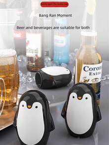 Penguin Bottle Opener, Cartoon Creative Bottle Cap Opener, Pressure-Activated Bottle Opener Tool For Beer, Champagne, Beverages, Home Use