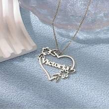 Personalized Customized Name Love Necklace - Stainless Steel - Exquisite Love Necklace - Valentine's Day Gift For Her - Birthday Gift - Multicolor - View 4