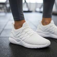 Unisex Challenge Sneakers Fitness Fashion For Training Gym And Walking - trắng - Xem 6