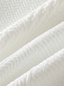 2 件套男童秋季运动衫套装，可爱熊图案圆领长袖上衣和蓝色牛仔长裤 - 白色 - 查看 9