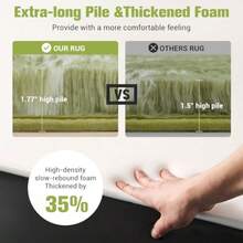 Fast LogisticsArea Rug For Living Room Bedroom 4X6 Feet Soft Shaggy Rug Plush Fluffy Rugs Modern Moroccan Geometric Carpets AntiSkid Durable Carpet For Dorm Nursery Green And WhiteFast Logistics