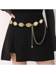 1 Stück Große Größen modische Taillenkette, Retro Boho Blume Muster Taillengürtel, geeignet für Kleider, Anzüge, Alltag, Party, Reisen, Geschenk für Freunde, Mutter, Freundin, Geburtstag, Valentinstag